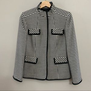 Tahari Houndstooth Blazer